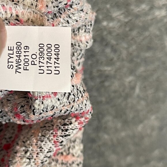 Lucky Brand Women Colorful Classic Coquette Girly Pink Soft Tweed Tank Top S - Picture 9 of 9